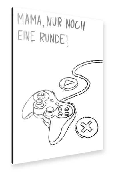 Alu-Dibond "Mama, nur noch eine Runde!" 30x20 cm artboxONE