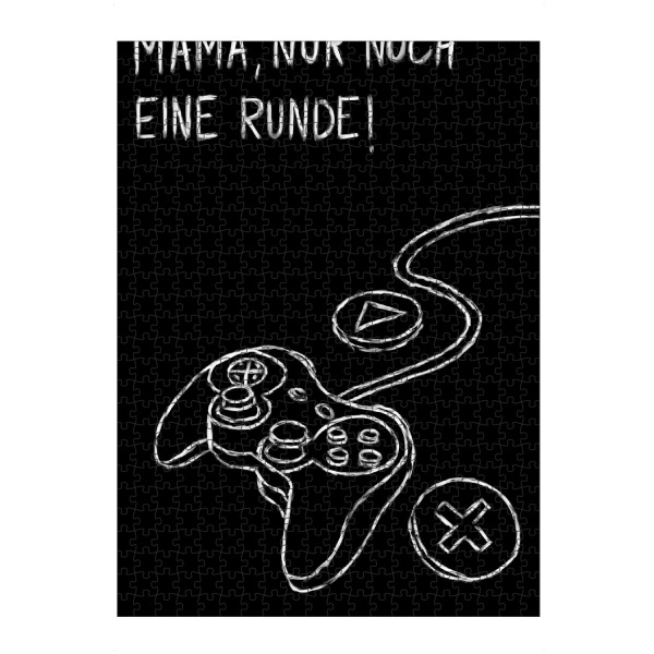 Puzzle Ravensburger "Noch eine Runde!" artboxONE - Typografie,Für Kinder,Abstrakt