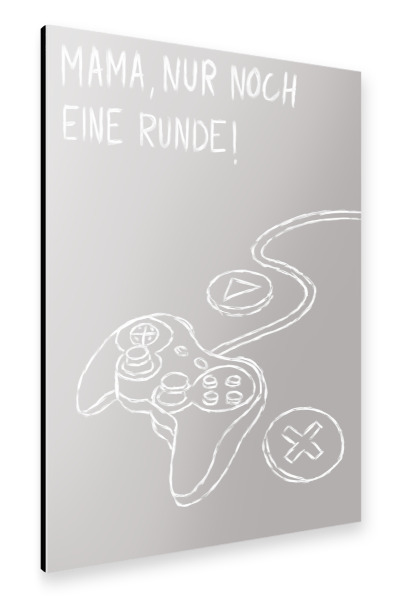 Alu-Dibond "Nur noch eine Runde!" 30x20 cm artboxONE