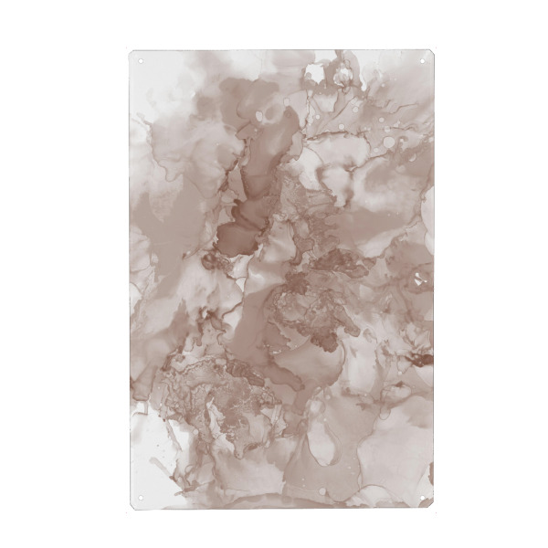 Metall Poster "Watercolor Paint brown" artboxONE - Abstrakt,Marmor - Paint,Malerei,Abstrakt,Braun,Fleck,Farbe,Marmor,Aquarell,Wasserfarbe