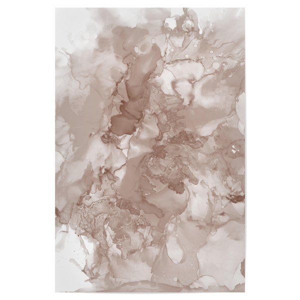 Poster "Watercolor Paint brown" artboxONE - Abstrakt,Marmor - Paint,Malerei,Abstrakt,Braun,Fleck,Farbe,Marmor,Aquarell,Wasserfarbe