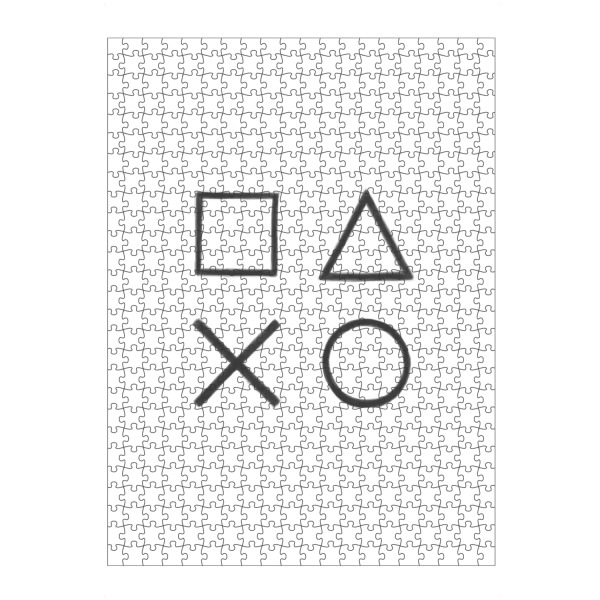 artboxONE Puzzle "Controller Knöpfe ws" artboxONE - Für Kinder,Abstrakt,Schwarzweiß