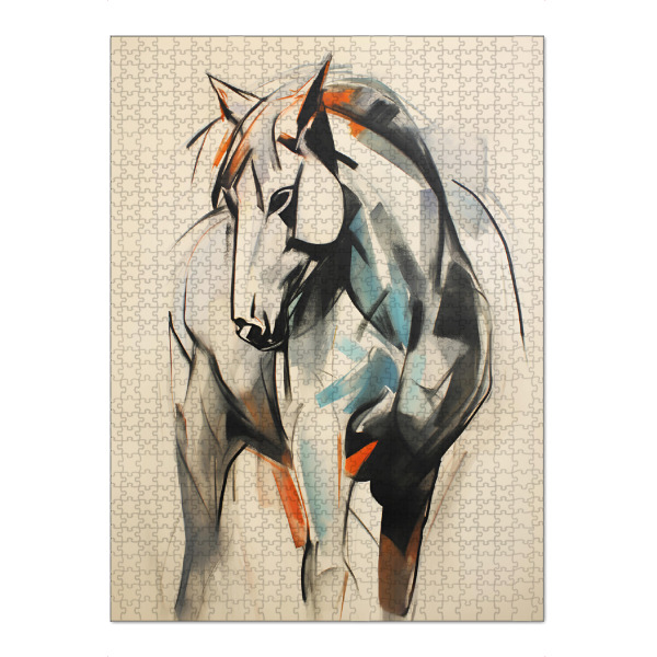 Puzzle Ravensburger "Lusitano" artboxONE - Tiere,Abstrakt,Geometrie