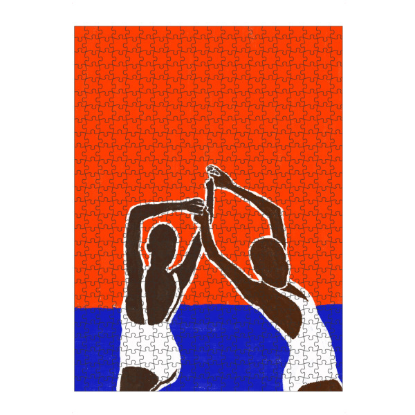 artboxONE Puzzle "Dancing sunset" artboxONE - Abstrakt,Menschen - Frauen,Menschen,Tanzen,Abstrakt,Bunt,Figuren,Sonnenuntergang - Bild frauen