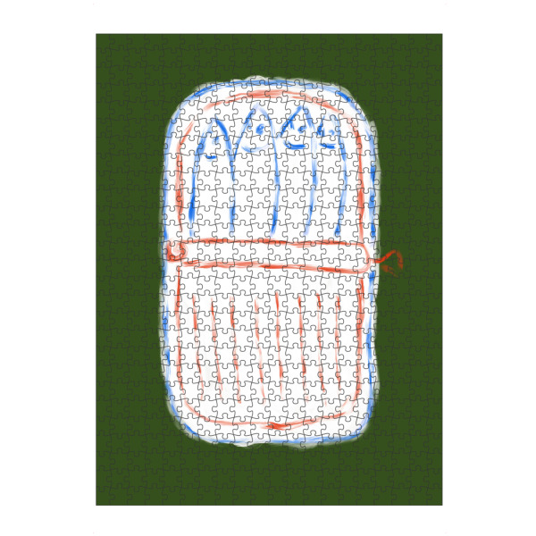 Puzzle Ravensburger "Fitting the box" artboxONE - Tiere,Unterwasser - Fitting the box,Fisch,Konserven,Dose,Tiere - Bild fitting the box