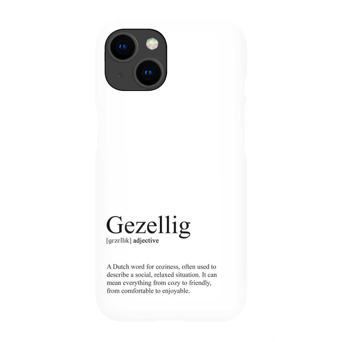iPhone "Gezellig - Definition" Premium-Case Handyhülle artboxONE