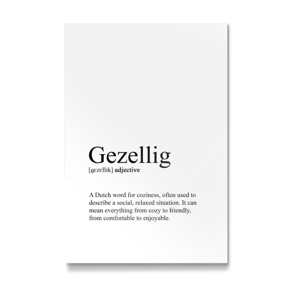 Galerie-Print "Gezellig - Definition" 30x20 cm artboxONE