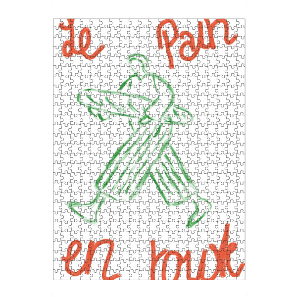 artboxONE Puzzle "Le pain en route" artboxONE - Abstrakt,Menschen,Städte / Paris - Französisch,Frankreich,Baguette,Mann,Le pain,En route,Malerei