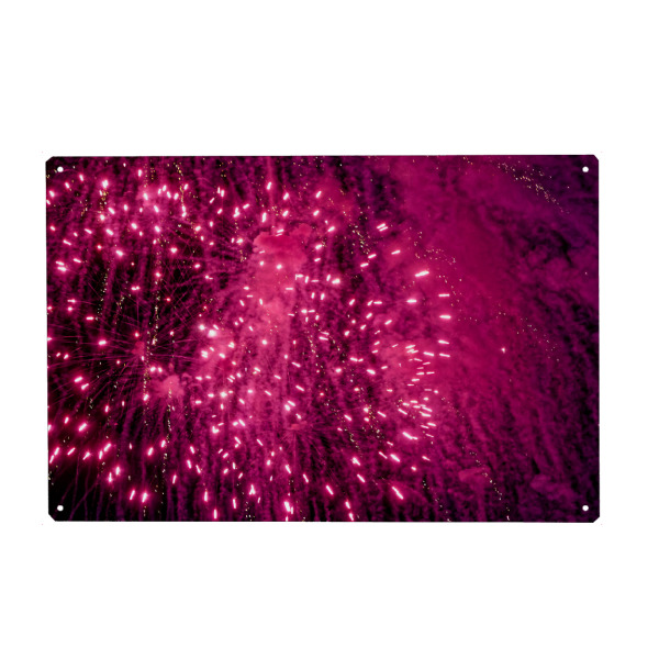 Holzbild "Feuerwerk - Rotes Bukett" artboxONE - Abstrakt