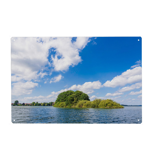 Metall Poster "Insel Möwenburg" artboxONE - Natur,Reise