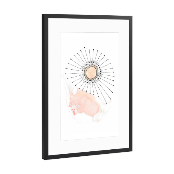 Poster mit Rahmen Schwarz (Metallic) "Katherine Heald - Coral Tre" artboxONE - Natur,Abstrakt,Unterwasser