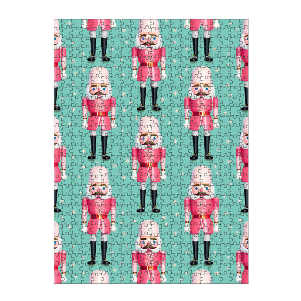 Puzzle Ravensburger "Pink Nussknacker" artboxONE - Geometrie,Weihnachten,Lustig