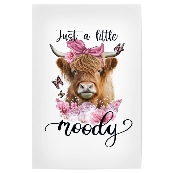 Poster "Nur ein bisschen launisch" artboxONE - Floral,Tiere,Fashion,Buchstaben,Lustig