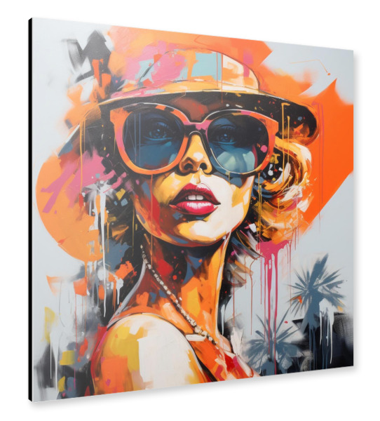 Alu-Dibond "SAVANNAH FASHION" 30x30 cm artboxONE