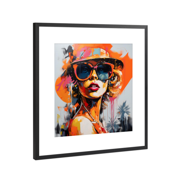 Poster mit Rahmen Schwarz (Metallic) "SAVANNAH FASHION" artboxONE - Städte,Reise,Fashion,Für Mama