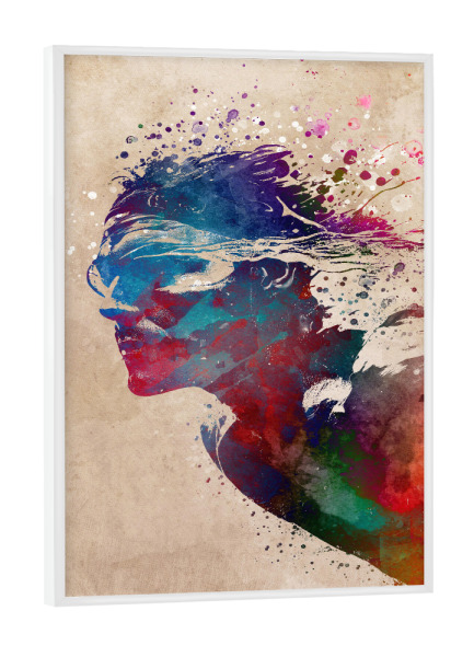 Poster mit weißem Rahmen "Schwimmsport Kunst B" artboxONE - Sport,Sport / Sommerspiele - Schwimmen,Schwimmen,Sport,Schwimmer,Wasser,Grafik