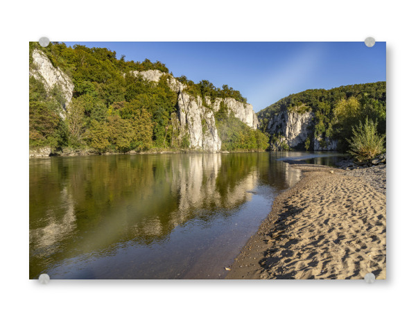 Acrylglasbild "Donaudurchbruch" artboxONE - Natur,Reise - Weltenburg,Bayern,Deutschland,Donau,Fluss,Donaudurchbruch,Engstelle,Donautal,Strand