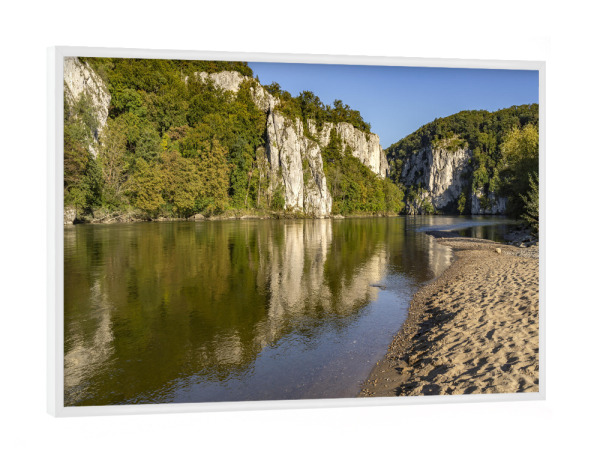 Poster mit weißem Rahmen "Donaudurchbruch" artboxONE - Natur,Reise