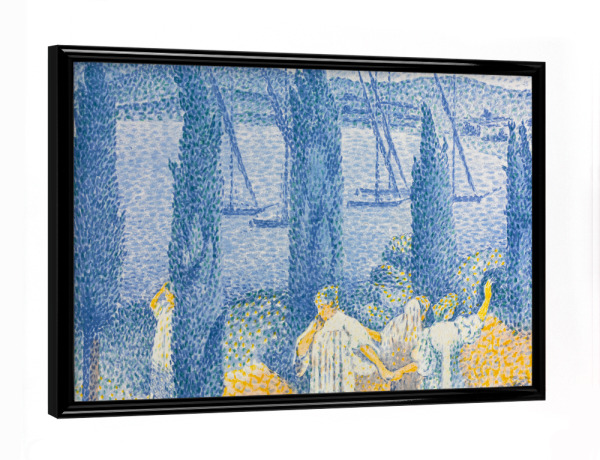 Poster mit schwarzem Rahmen "Die Promenade" artboxONE - Natur,Reise,Reise / Länder