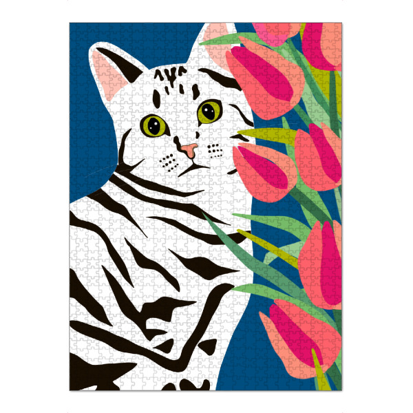 Puzzle Ravensburger "Der Poser" artboxONE - Floral,Tiere