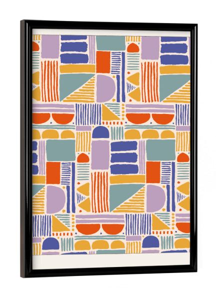 Poster mit schwarzem Rahmen "Álex Roda - Shape Study" artboxONE - Typografie,Abstrakt,Geometrie