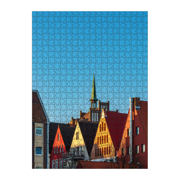 artboxONE Puzzle "Historische Häuser in Rostock" artboxONE - Reise,Architektur