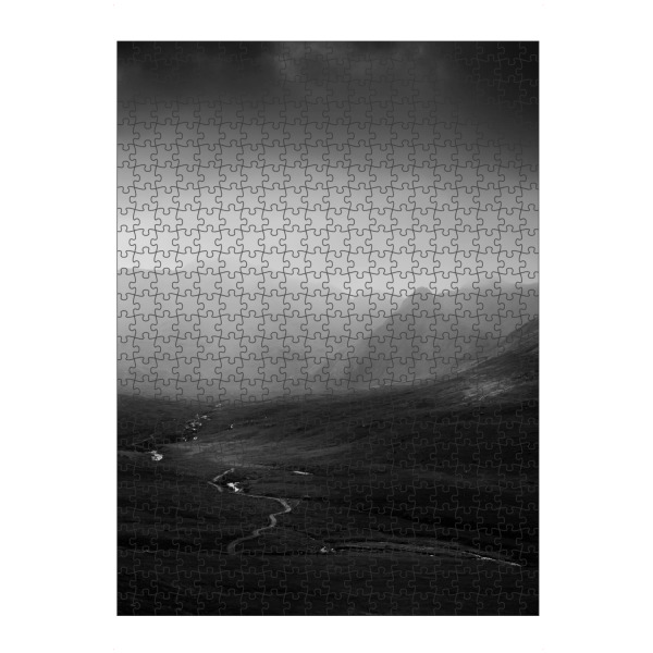 Puzzle Ravensburger "Monochrome hills" artboxONE - Reise,Schwarzweiß,Reise / Länder