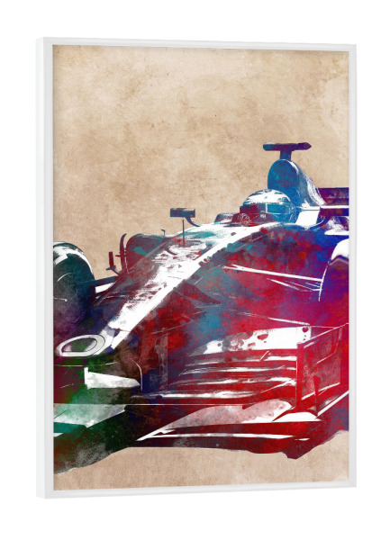Poster mit weißem Rahmen "Rennsportkunst A" artboxONE - Sport / Motorsport,Sport - Rennen,Autorennen,Auto,Sport