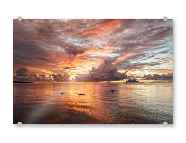 Acrylglasbild "Abendrot in Sulawesi" artboxONE - Natur,Reise / Strand und Meer