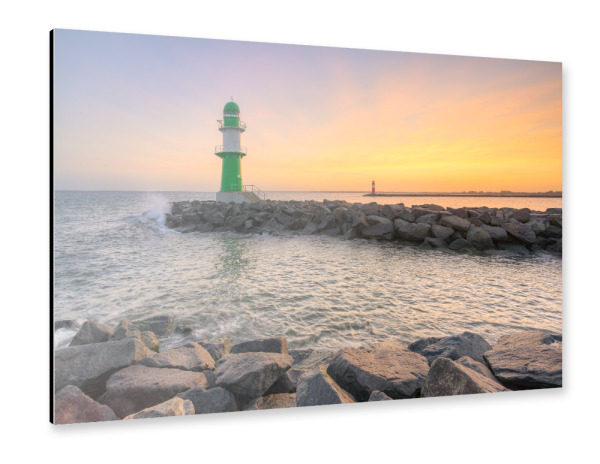 Alu-Dibond "Molenfeuer Warnemünde" 30x20 cm artboxONE