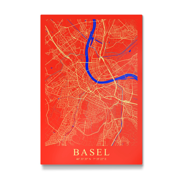 Galerie-Print "Basler City Karte" 30x20 cm artboxONE