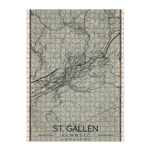 artboxONE Puzzle "Vintage Wandbild St. Gallen" artboxONE - Städte
