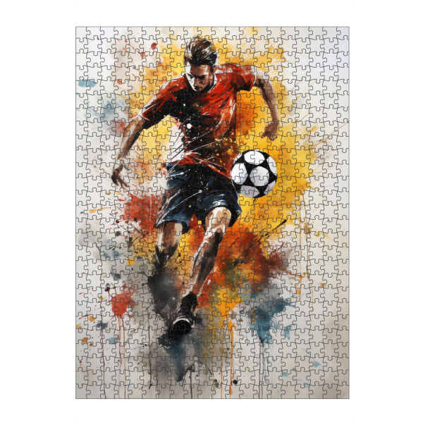 Puzzle Ravensburger "Football Watercolor 5 (matart)" artboxONE - Sport,Sport / Fußball
