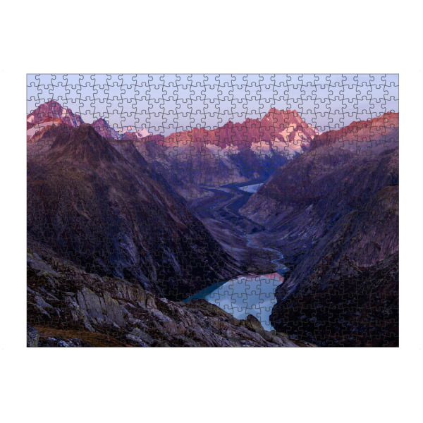 Puzzle Ravensburger "Laueraar-Tal bei Sonnenaufgang" artboxONE - Natur,Reise