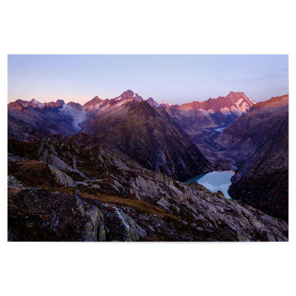 Poster 30x20 cm "Sonnenaufgang Grimsel Oberaar" artboxONE - Natur,Reise