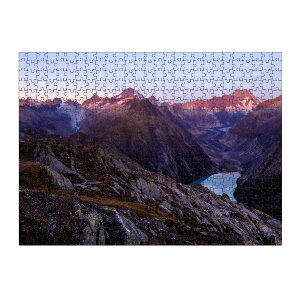 Puzzle Ravensburger "Sonnenaufgang Grimsel Oberaar" artboxONE - Natur,Reise