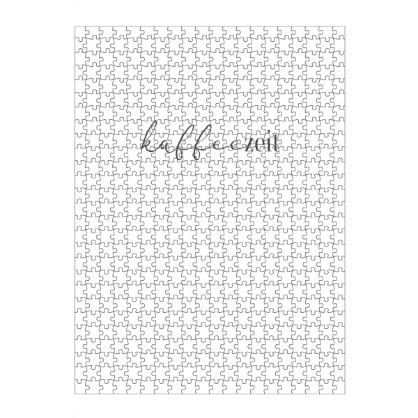 Puzzle Ravensburger "Kaffeezeit" artboxONE - Typografie,Essen & Trinken,Schwarzweiß