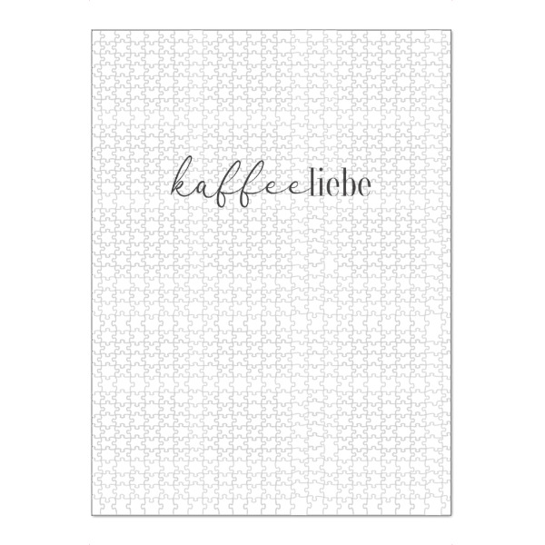 Puzzle Ravensburger "Kaffee-liebe" artboxONE - Typografie,Essen & Trinken,Schwarzweiß