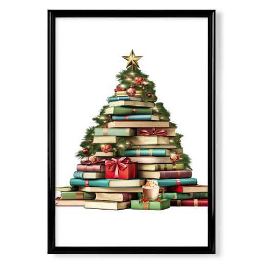 Christmas Book Tree