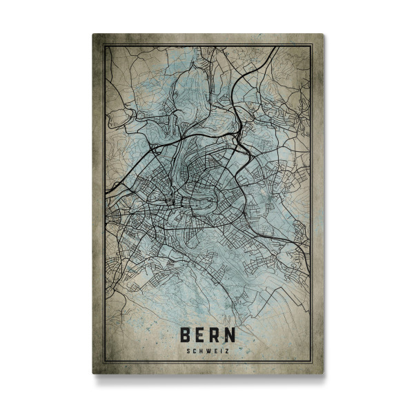 Galerie-Print "Berner Vintage City Map" 30x20 cm artboxONE