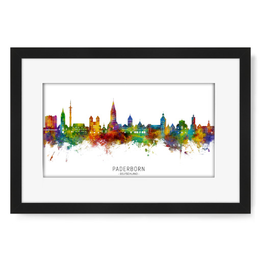 Paderborn Deutschland Skyline txt