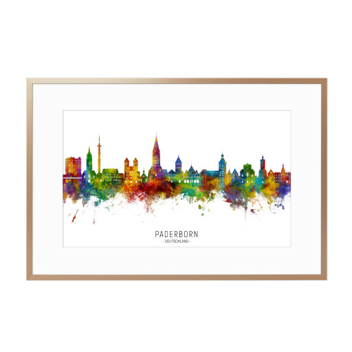 Paderborn Germany Skyline txt