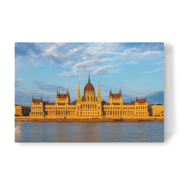 Leinwandbild "Das goldene Parlament" artboxONE - Reise,Architektur,Städte / Budapest - Budapest,Parlament,Ungarn,Donau,Buda,Pest