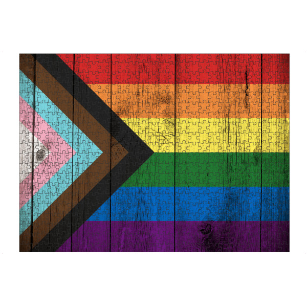 artboxONE Puzzle "LGBTQ vintage flag" artboxONE - Abstrakt,Liebe,Männer