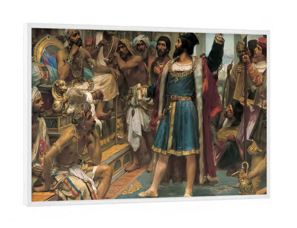 Poster mit weißem Rahmen "Vasco da Gama" artboxONE - Reise,Reise / Afrika,Reise / Länder