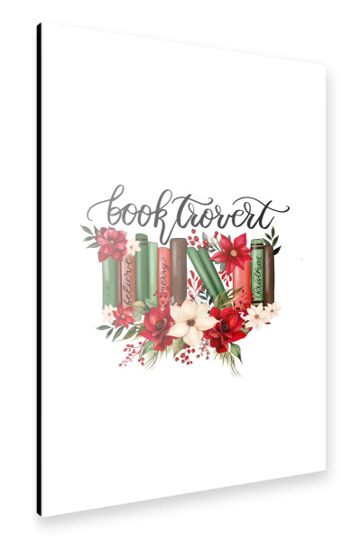 Alu-Dibond "Booktrovert-Weihnachtsdesigns" 30x20 cm artboxONE