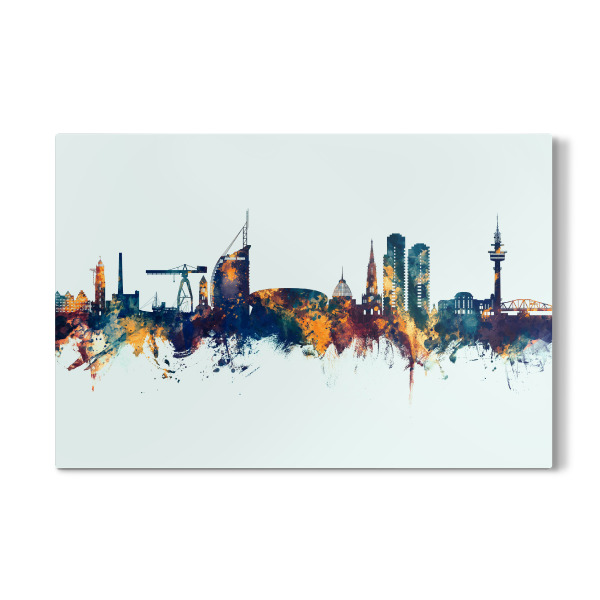 Galerie-Print "Bremerhavener Skyline Winter" 30x20 cm artboxONE
