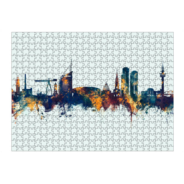 artboxONE Puzzle "Bremerhavener Skyline Winter" artboxONE - Städte