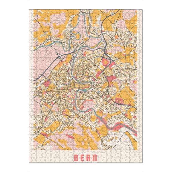 Puzzle Ravensburger "Berner Stadtplan" artboxONE - Städte