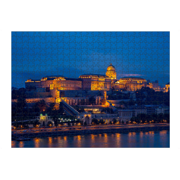 Puzzle Ravensburger "Der Burgpalast in Budapest" artboxONE - Architektur,Städte / Budapest - Budapest,Ungarn,Burgpalast,Burgviertel,Donau,Buda,Pest